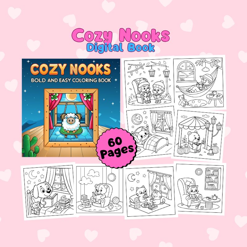 Coloring Book - Cozy Nooks