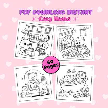 Coloring Book - Cozy Nooks